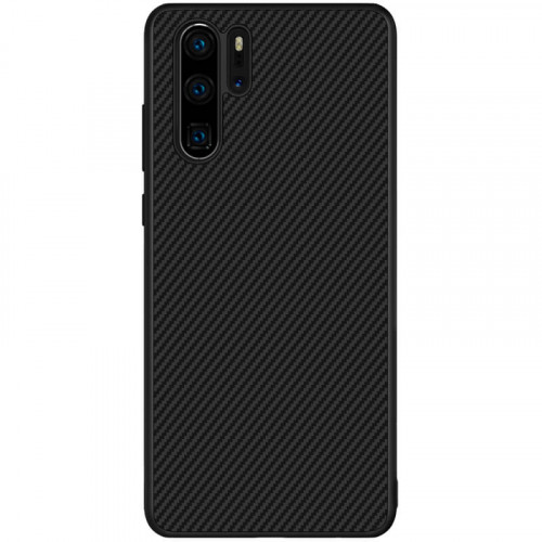 Nillkin Synthetic Fiber Ochranný Zadní Kryt Carbon Black pro Huawei P30 Pro